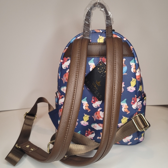 Loungefly Snow White and The Seven Dwarfs All Over Print Mini Backpack - Picture 3 of 6